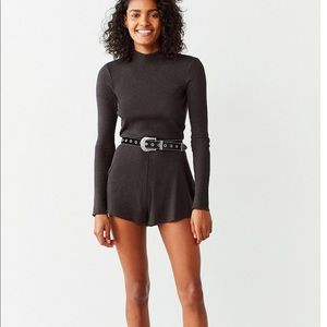 Backless Knit Romper